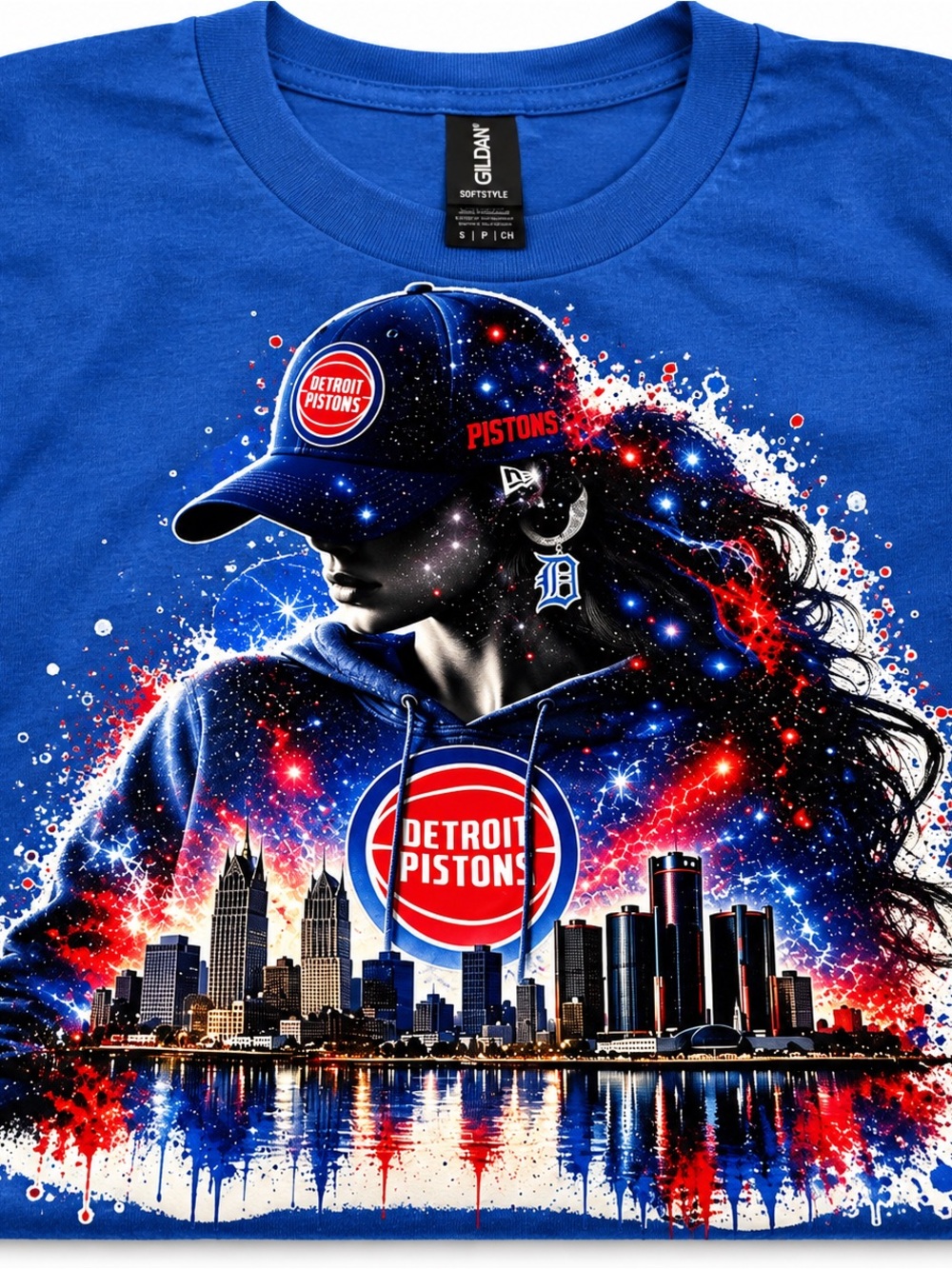 Women's Short Sleeve Graphic Tee - Blue